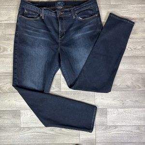 Lucky Brand Mid Rise Stretch Brooke Skinny Denim Jeans Mid Rise sz 14/32 Ankle